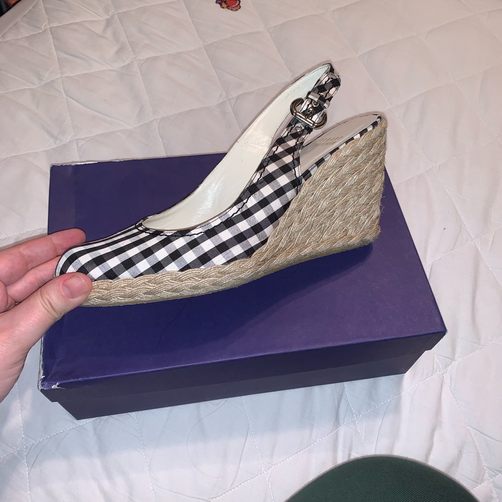 Stuart Weitzman Wedges ! Worn Once For Graduation - image 2